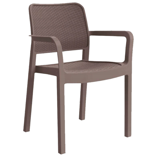 Садовый стул Keter Samanna Пластик/ Пластик/ Капучино photo 1 Садовый стул Keter Samanna Пластик/ Пластик/ Капучино photo 1