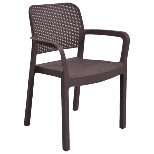 Садовый стул Keter Samanna Пластик/ Пластик/ Коричневый photo 1 Садовый стул Keter Samanna Пластик/ Пластик/ Коричневый photo 1