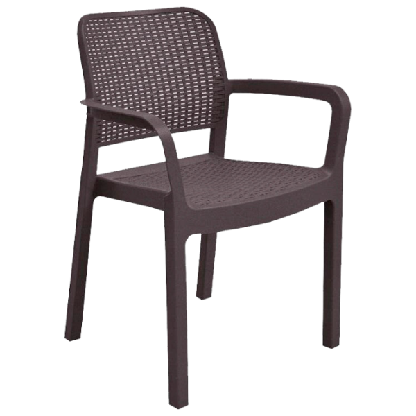 Садовый стул Keter Samanna Пластик/ Пластик/ Коричневый photo 1 Садовый стул Keter Samanna Пластик/ Пластик/ Коричневый photo 1