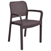 Садовый стул Keter Samanna Пластик/ Пластик/ Коричневый