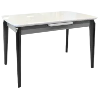 Masă de bucătărie extensibilă DecoPrim ELVERUM Ceramică/ White