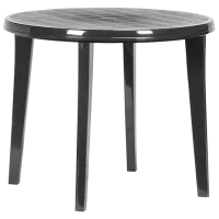 Masă de grădină Keter Lisa Graphite (251074) Rotund/ Graphite