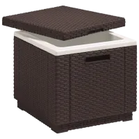 Masă de grădină Keter Ice Cube Brown (209457) Pătrat/ Brown