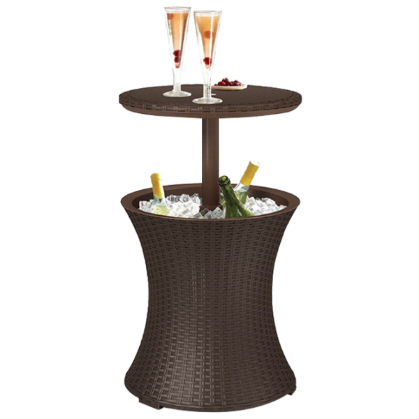 Masă de grădină Keter Cool Bar Rattan (230902) Rotund/ Brown photo 1