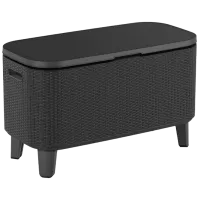 Садовый стол Keter Bevy Bar Large Cool (246853) Овальный/ Графитовый