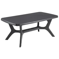 Садовый стол Keter Baltimore (228342) Овальный/ Графитовый