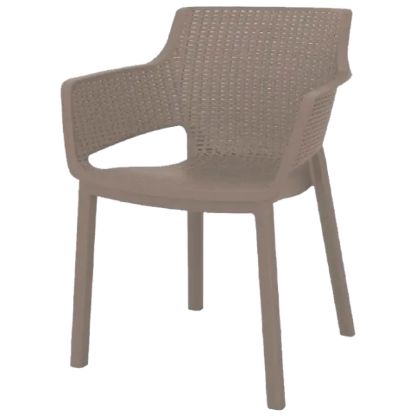 Scaun de grădină Keter EVA Plastic/ Plastic/ Cappucino photo 1 Scaun de grădină Keter EVA Plastic/ Plastic/ Cappucino photo 1