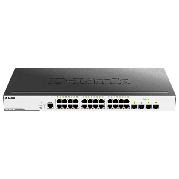 Switch D-Link DGS-3000-28X/ B1A Black photo 1