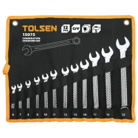 Комбинированный набор ключей Tolsen 15075 Количество в наборе: 12 шт.