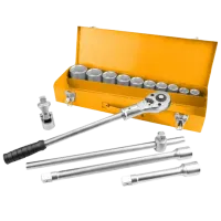 Set chei tubulare cu clichet Tolsen 15148 Cantitatea în set: 15 buc.