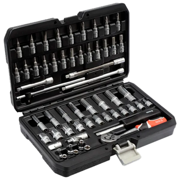 Set chei tubulare cu clichet Yato YT14501 Cantitatea în set: 56 buc. photo 1