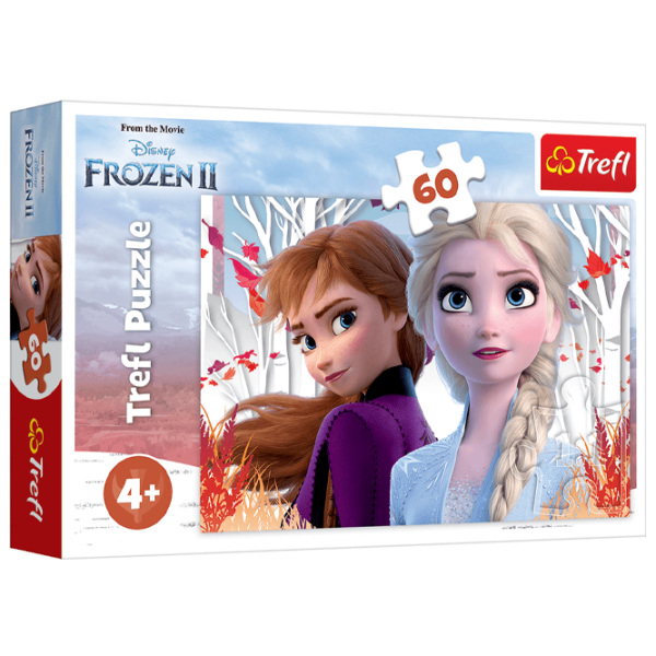 Пазл 2D Trefl Anna and Elsa 4+/ Количество деталей: 60 photo 1 Пазл 2D Trefl Anna and Elsa 4+/ Количество деталей: 60 photo 1
