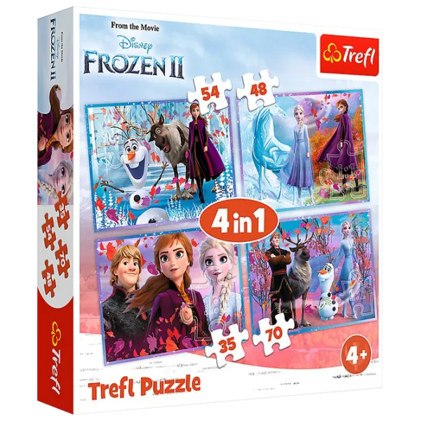 Пазл 2D Trefl 4in1 Frozen 2 4+/ Количество деталей: 207 photo 1 Пазл 2D Trefl 4in1 Frozen 2 4+/ Количество деталей: 207 photo 1