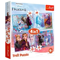 Пазл 2D Trefl 4in1 Frozen 2 4+/ Количество деталей: 207