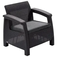 Садовый стул Keter Corfu II Пластик/ Пластик/ Графитовый