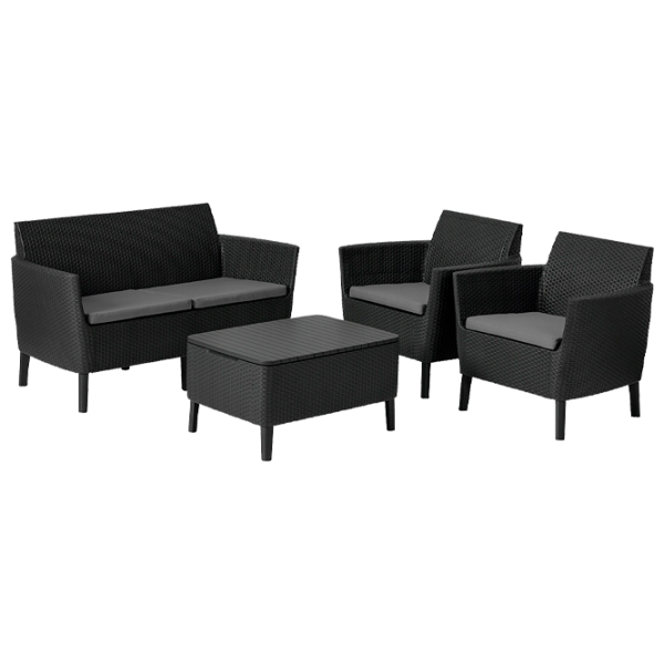 Set mobilă terasă Keter Salemo Aluminiu/ Plastic/ Plastic/ Graphite photo 1