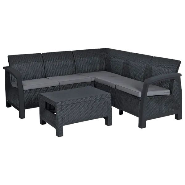 Set mobilă terasă Keter Bahamas Relax Aluminiu/ Plastic/ Plastic/ Graphite photo 1