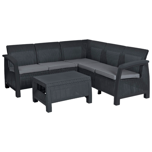 Set mobilă terasă Keter Bahamas Relax Aluminiu/ Plastic/ Plastic/ Graphite photo 1