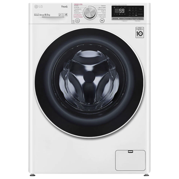 Mașină de spălat LG F2WV5S8S0E 8.5 kg / 1200 rpm / White photo 1