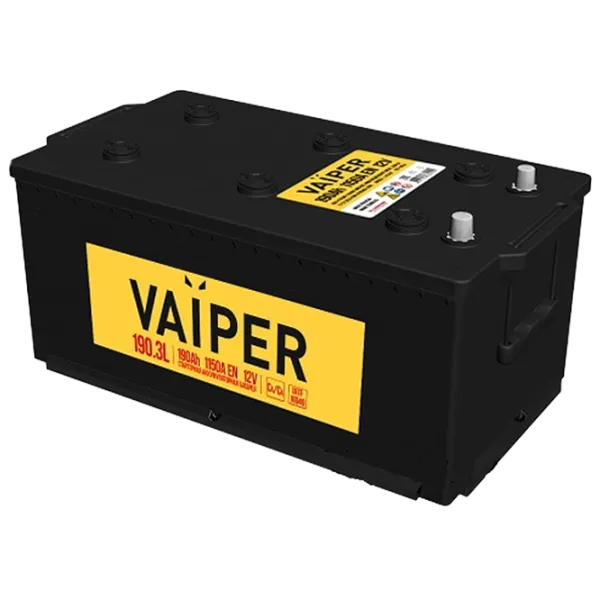 Acumulator auto VAIPER VAIPER 190.3 A/ h L+ 1150A photo 1 Acumulator auto VAIPER VAIPER 190.3 A/ h L+ 1150A photo 1