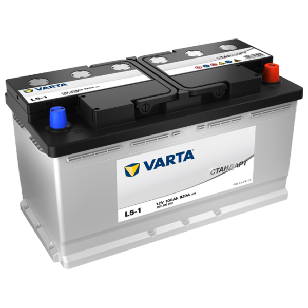 Acumulator auto Varta VARTA STANDART 100.0 A/ h R+ 820A 820A photo 1