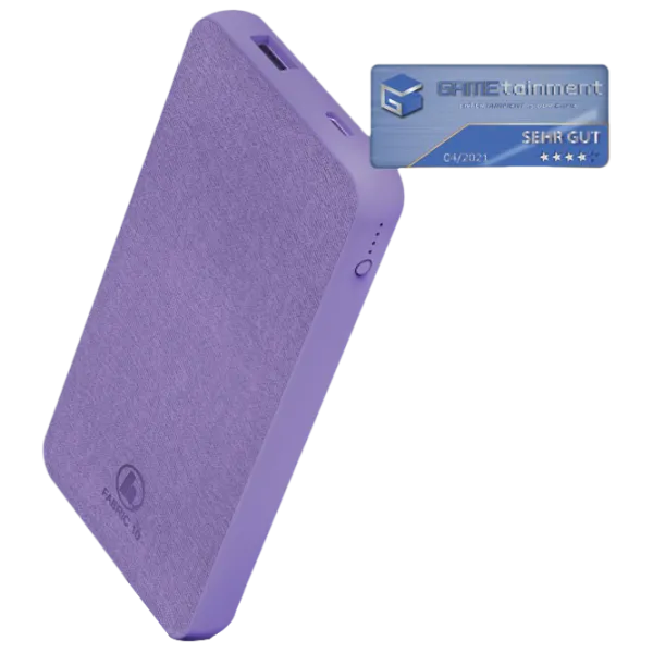 Power Bank Hama Supreme Fabric 10HD 10000 мАч/ Пурпурный photo 1 Power Bank Hama Supreme Fabric 10HD 10000 мАч/ Пурпурный photo 1