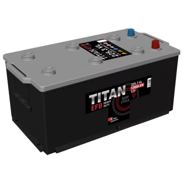 Авто аккумулятор Titan EFB 225.3 A/ h L+ 1300A 1300A photo 1 Авто аккумулятор Titan EFB 225.3 A/ h L+ 1300A 1300A photo 1