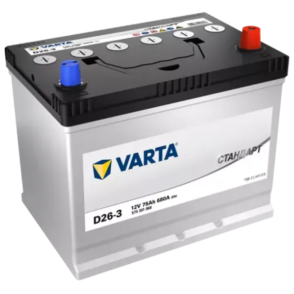 Acumulator auto Varta STANDART A 75.0 A/ h R+ 680A 680 A photo 1