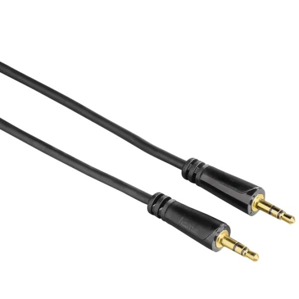 Cablu audio Hama 3.5 mm + 3.5 mm 1.5 m/ Black photo 1 Cablu audio Hama 3.5 mm + 3.5 mm 1.5 m/ Black photo 1