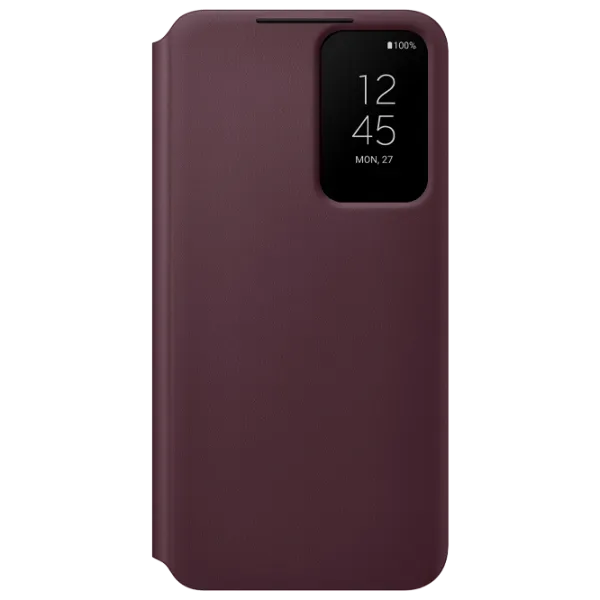 Чехол для смартфона Samsung Galaxy S22 Samsung/ Smart Clear View/ Пластик/ Бордовый Cherry photo 1