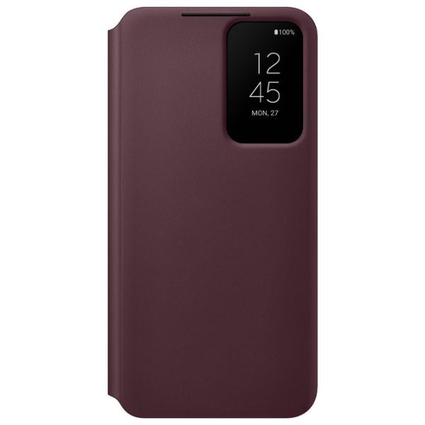 Чехол для смартфона Samsung Galaxy S22 Samsung/ Smart Clear View/ Пластик/ Бордовый Cherry photo 1