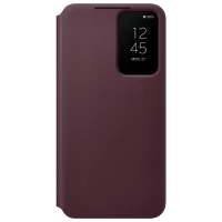 Чехол для смартфона Samsung Galaxy S22 Samsung/ Smart Clear View/ Пластик/ Бордовый Cherry