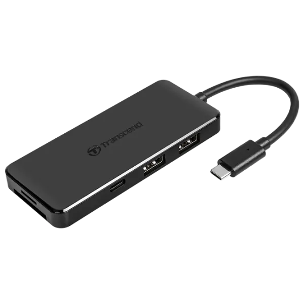 Adapter Transcend TS-HUB5C USB Type-C/ Black photo 1 Adapter Transcend TS-HUB5C USB Type-C/ Black photo 1