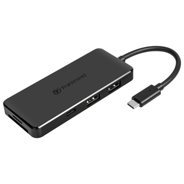 Adapter Transcend TS-HUB5C USB Type-C/ Black photo 1 Adapter Transcend TS-HUB5C USB Type-C/ Black photo 1