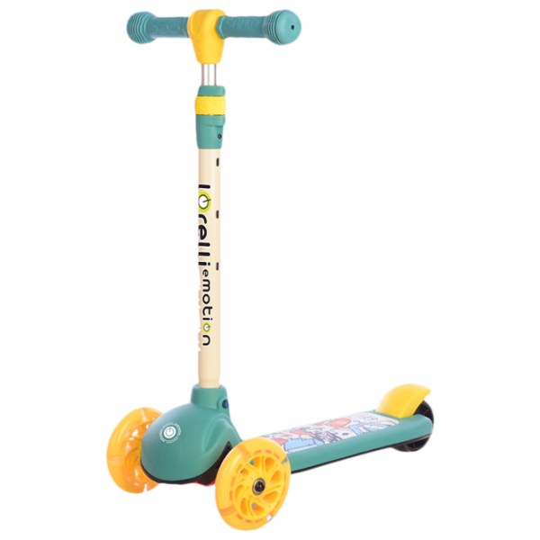 Trotinetă pentru copii cu trei roți Lorelli Tamtam (10390160002) 50 kg/ Green photo 1