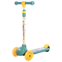 Детский трёхколёсный самокат Lorelli Tamtam (10390160002) 50 кг/ Зелёный