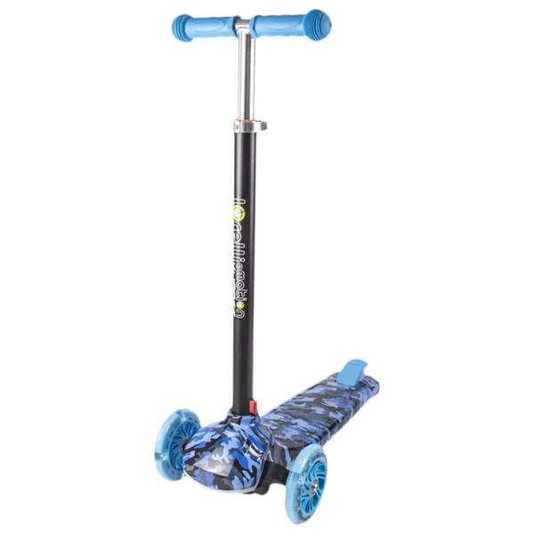 Trotinetă pentru copii cu trei roți Lorelli Yuppee (10390100017) 50 kg/ Blue photo 1