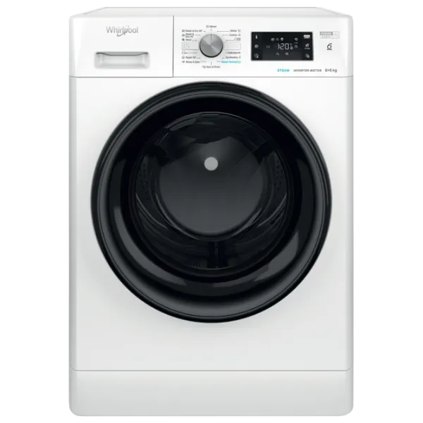 Mașină de spălat cu uscător Whirlpool FFWDB 864349 BV EE 8 kg / 1400 rpm / White photo 1