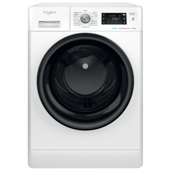 Mașină de spălat cu uscător Whirlpool FFWDB 864349 BV EE 8 kg / 1400 rpm / White photo 1