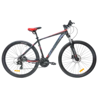 Велосипед Crosser Leon 29" 19" Алюминий/ Черный Красный