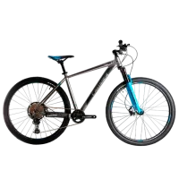 Велосипед Crosser SOLO 29" 21" Алюминий/ Серый Синий