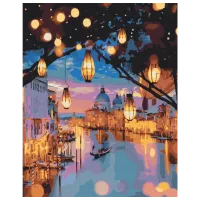 Картина по номерам BrushMe Ночные огни Венеции BS24915 50 x 40 см/ Вертикальная