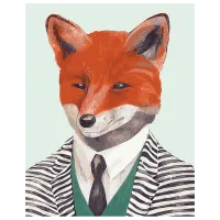 Pictură pe numere BrushMe Mr. Vulpe GX9404 50 x 40 cm/ Verticală
