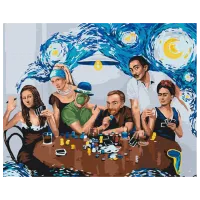 Pictură pe numere BrushMe Prieteni - capodopere BS52761 50 x 40 cm/ Orizontală