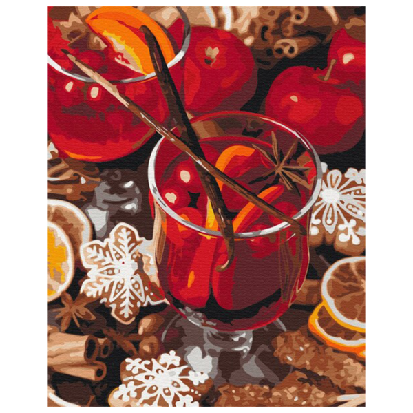 Pictură pe numere BrushMe Vin fiert picant BS52736 50 x 40 cm/ Verticală photo 1 Pictură pe numere BrushMe Vin fiert picant BS52736 50 x 40 cm/ Verticală photo 1