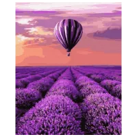 Картина по номерам BrushMe Воздушный шар в Провансе GX32305 50 x 40 см/ Вертикальная