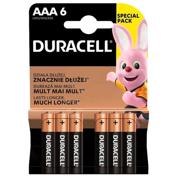 Baterie Duracell K6 AAA 1.5 V/ 6 buc. photo 1