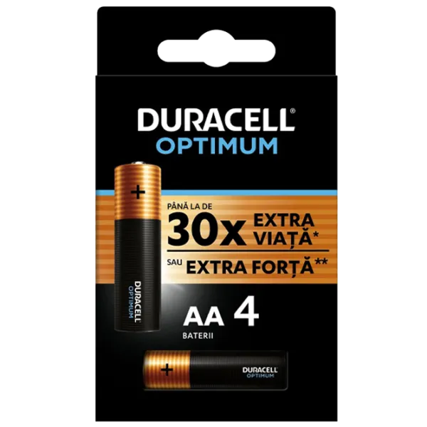 Baterie Duracell Optimum K4 AA 1.5 V/ 4 buc. photo 1