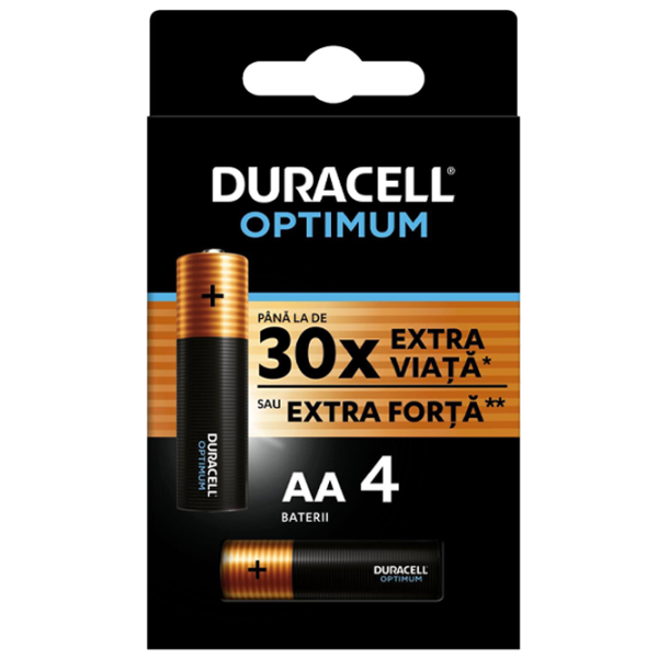 Baterie Duracell Optimum K4 AA 1.5 V/ 4 buc. photo 1