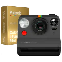 Фотоаппарат моментальной печати Polaroid Now Color i ‑Type FilmGolden Moments Edition DP Черный